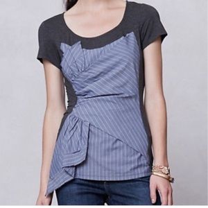 Anthropologie one September twist layer tee small